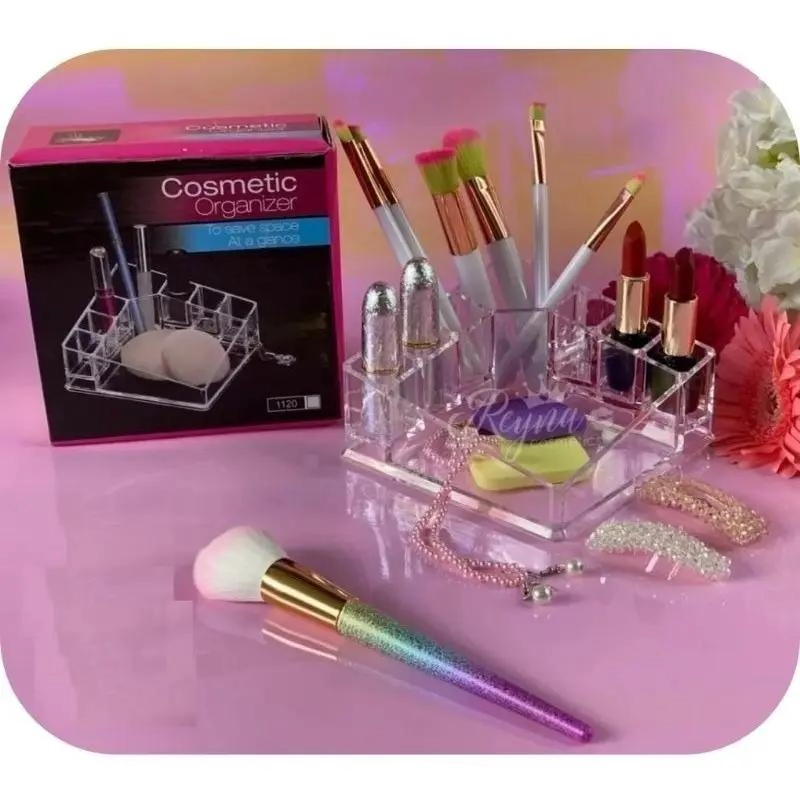 ORGANIZADOR DE MAQUILLAJE ACRILICO TRANSPARENTE PARA COSME TICOS - 2