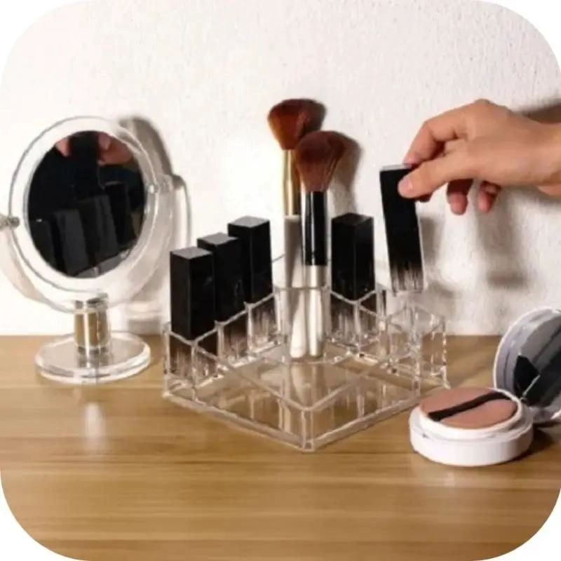 ORGANIZADOR DE MAQUILLAJE ACRILICO TRANSPARENTE PARA COSME TICOS - 3