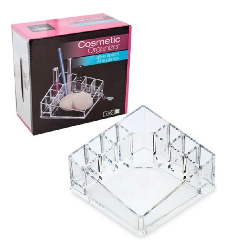 ORGANIZADOR DE MAQUILLAJE ACRILICO TRANSPARENTE PARA COSME TICOS - 4