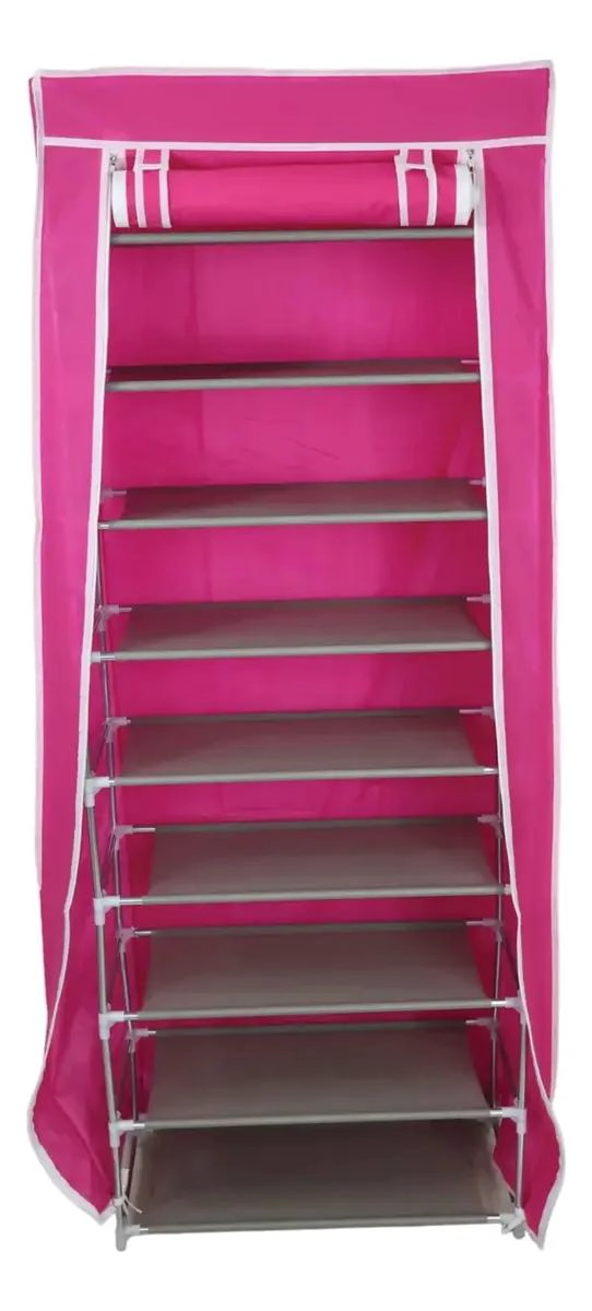 ORGANIZADOR ARMABLE DE ZAPATOS CON 9 NIVELES PARA 30 PARES - 2