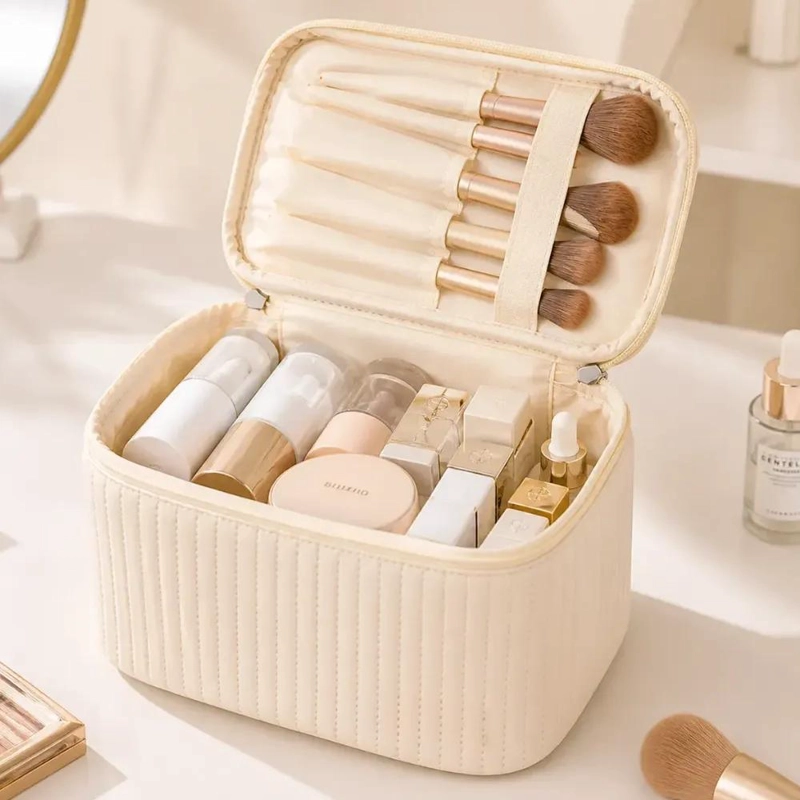 BOLSO ORGANIZADOR DE VIAJE PARA COSME TICOS Y MAQUILLAJE - 6