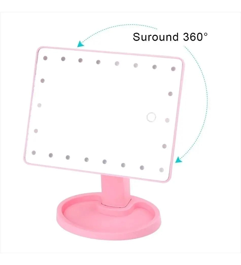 ESPEJO PORTATIL CON LUCES LED PARA MAQUILLAJE - 8
