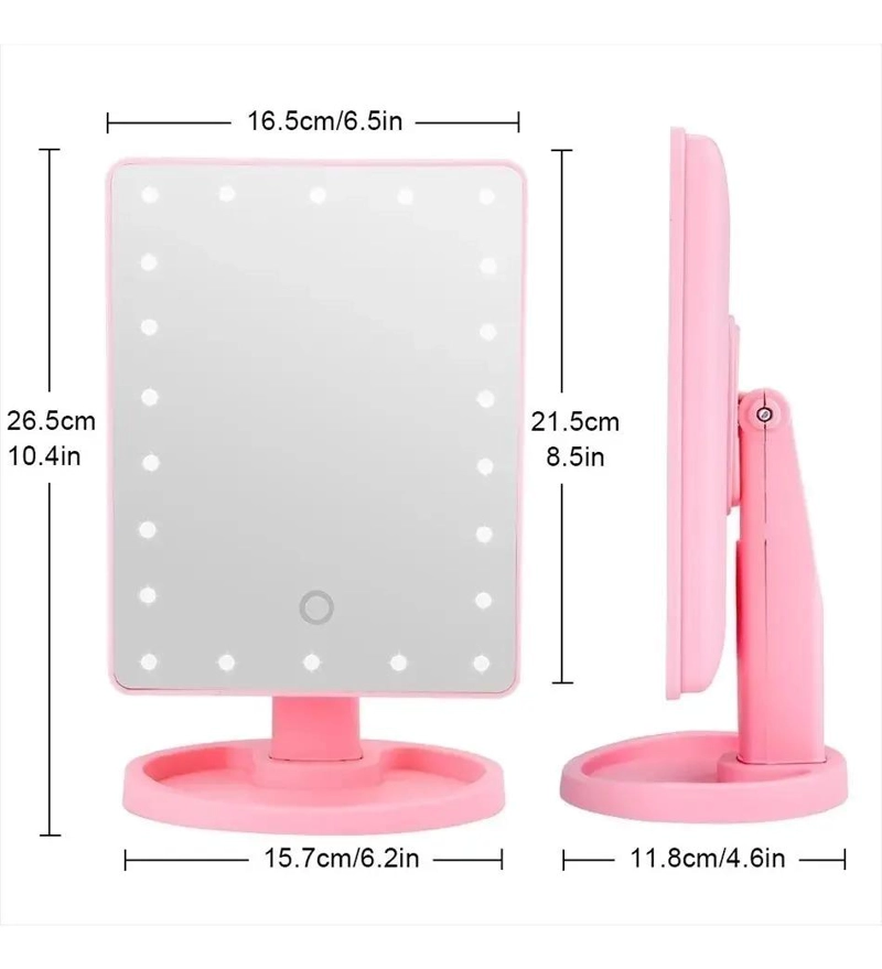 ESPEJO PORTATIL CON LUCES LED PARA MAQUILLAJE - 9