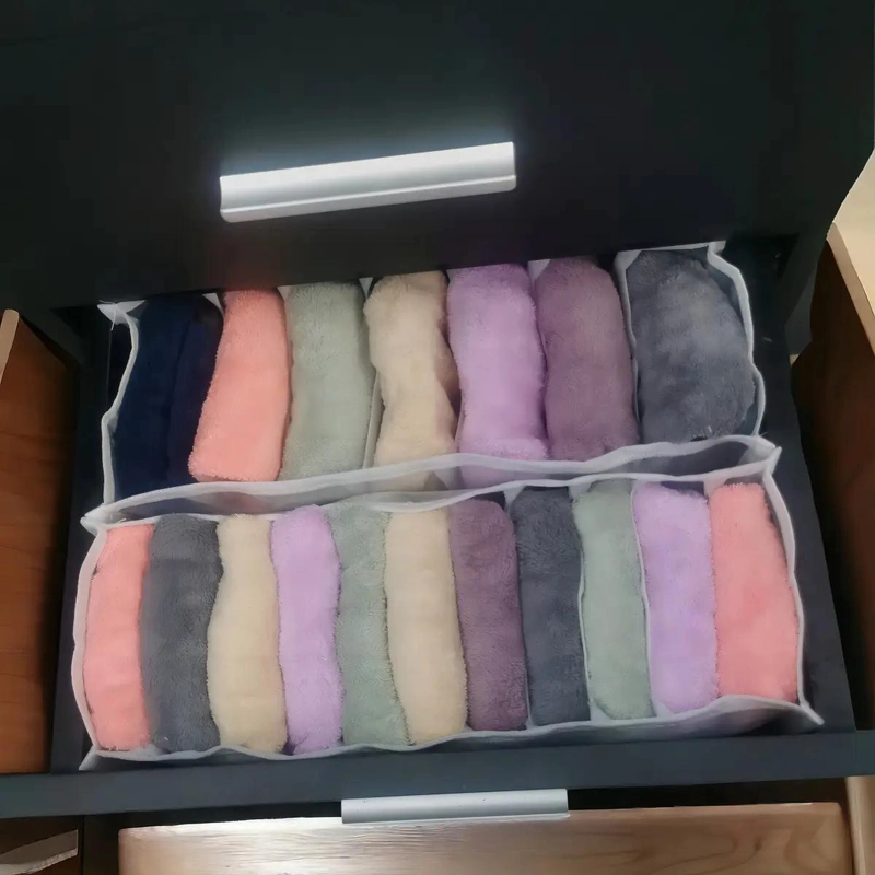 SET DE 2 CAJAS ORGANIZADORAS PARA ROPA INTERIOR CON DIVISIONES - 4