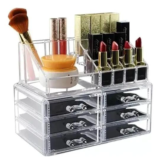 ORGANIZADOR ACRILICO PARA MAQUILLAJE Y ACCESORIOS - 1