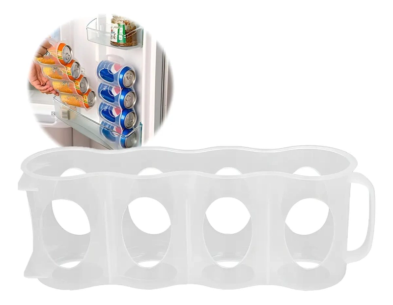 ORGANIZADOR PORTATIL PARA LATAS Y BOTELLAS EN REFRIGERADOR - 10
