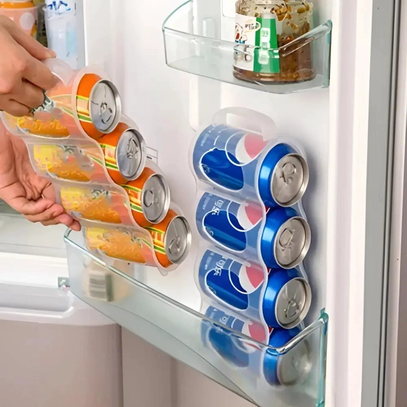 ORGANIZADOR PORTATIL PARA LATAS Y BOTELLAS EN REFRIGERADOR - 2