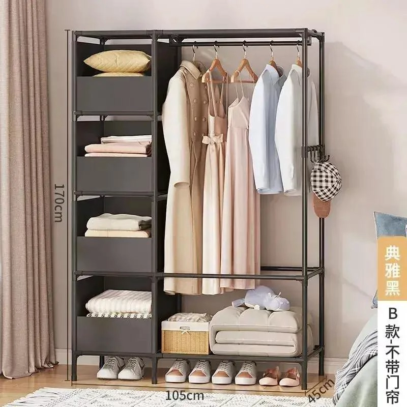 PERCHERO ORGANIZADOR MODERNO CON ESTANTES Y GANCHOS - 3