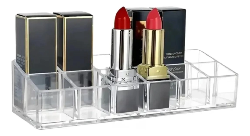 ORGANIZADOR DE MAQUILLAJE PRACTICO Y FUNCIONAL TRANSPARENTE - 7