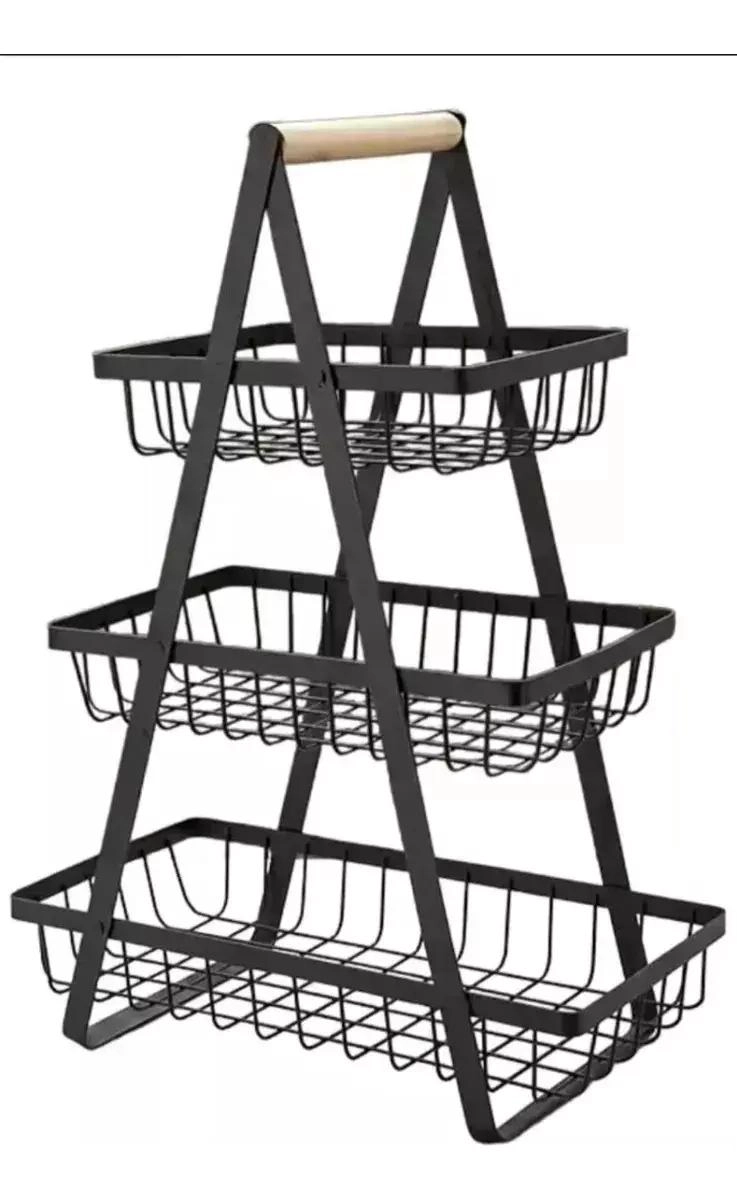 ORGANIZADOR DE FRUTAS Y VERDURAS DE 3 NIVELES PARA COCINA - 2