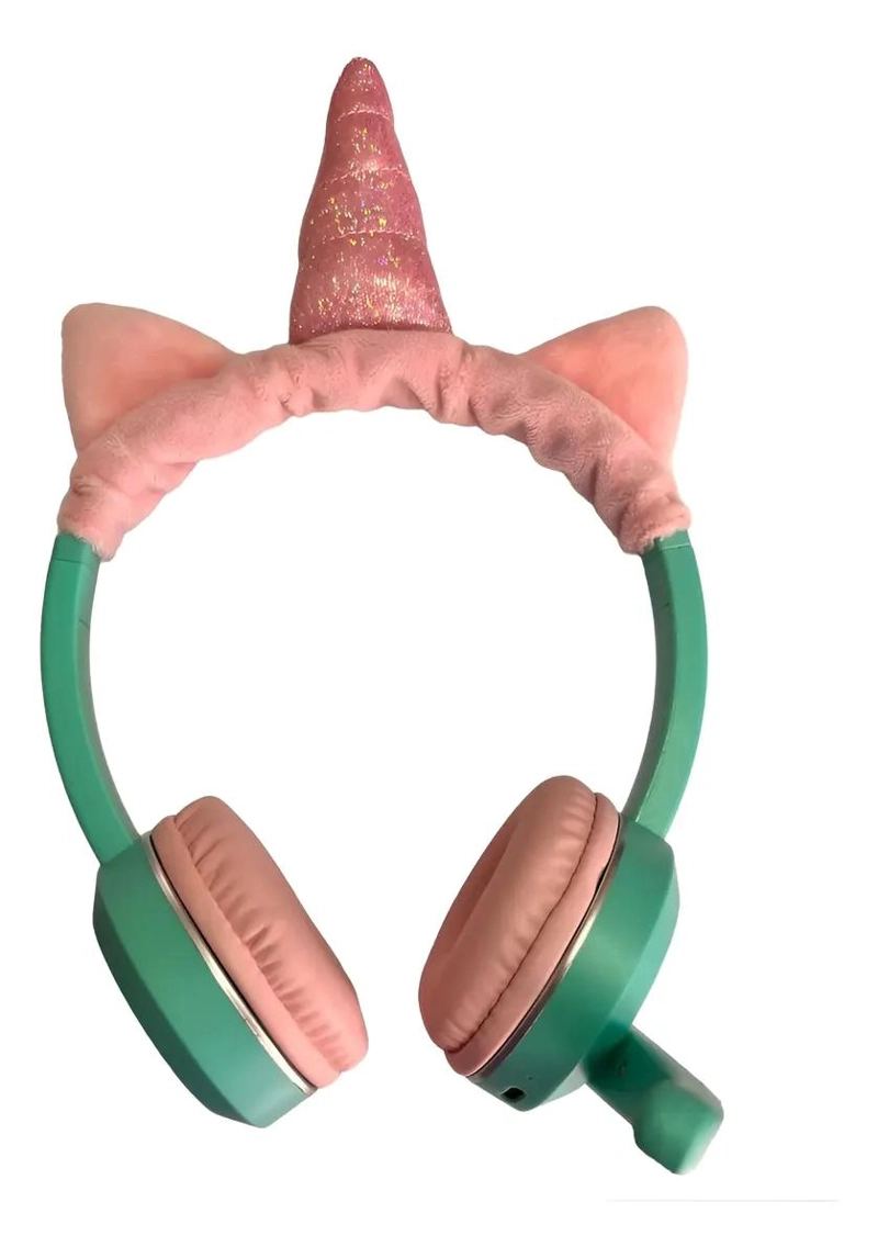 AUDIFONOS INALAMBRICOS BLUETOOTH UNICORNIO CON LED - 1