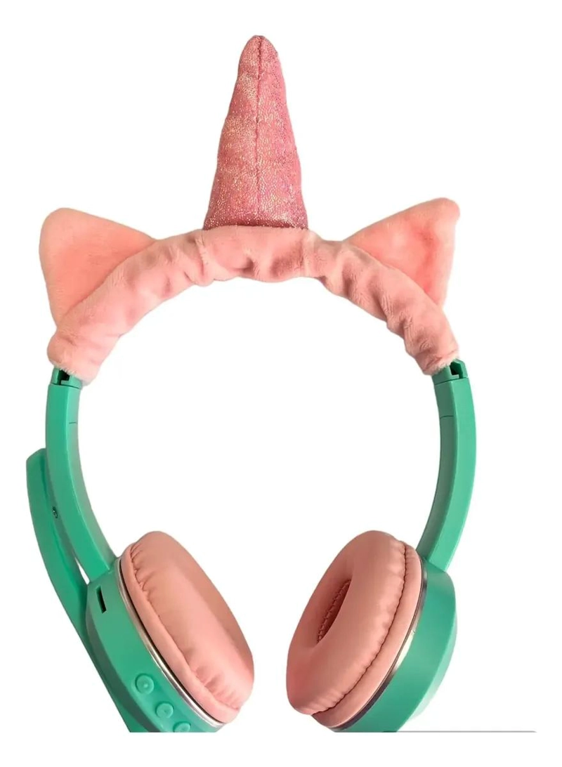 AUDIFONOS INALAMBRICOS BLUETOOTH UNICORNIO CON LED - 2