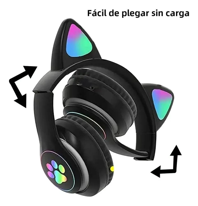 AUDIFONOS INALAMBRICOS CON DISEÑO DIVERTIDO Y MICROFONO - 7