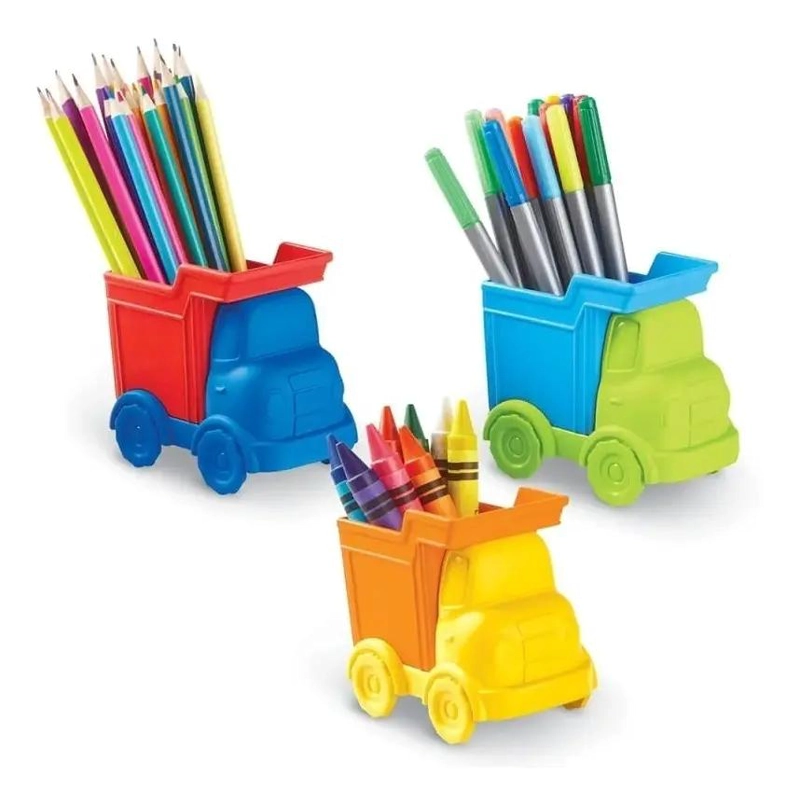 ORGANIZADOR DE ESCRITORIO INFANTIL CON DISEÑO DE CAMIONES - 3