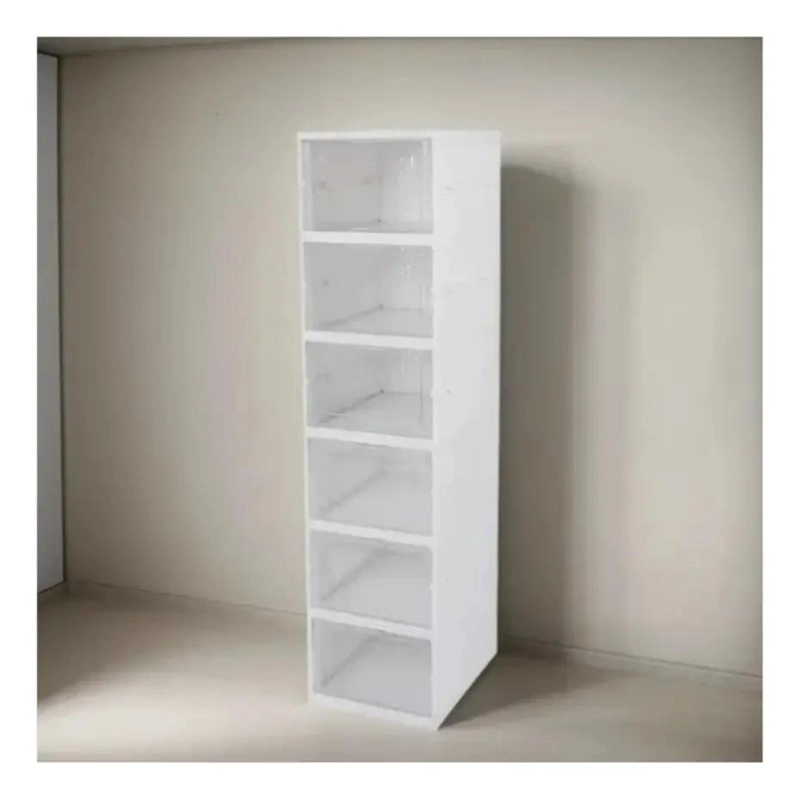 ORGANIZADOR DE ZAPATILLAS VERTICAL DE 6 NIVELES CON TAPA - 2