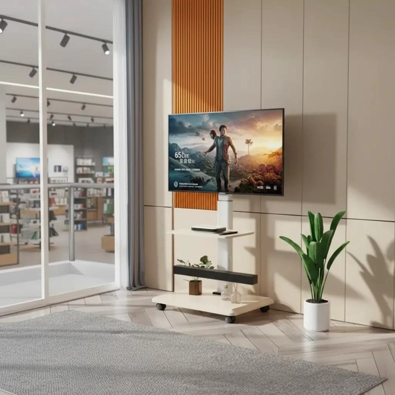 SOPORTE MOVIL PARA TV DE 32 A 70 PULGADAS CON RUEDAS - 6
