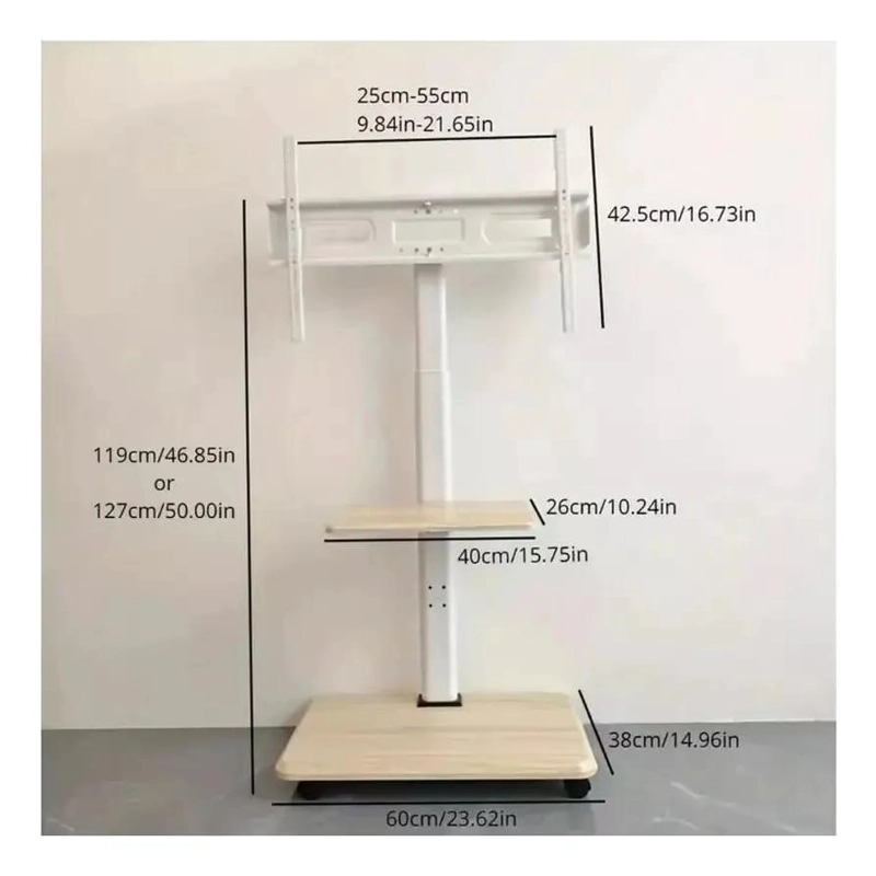 SOPORTE MOVIL PARA TV DE 32 A 70 PULGADAS CON RUEDAS - 9