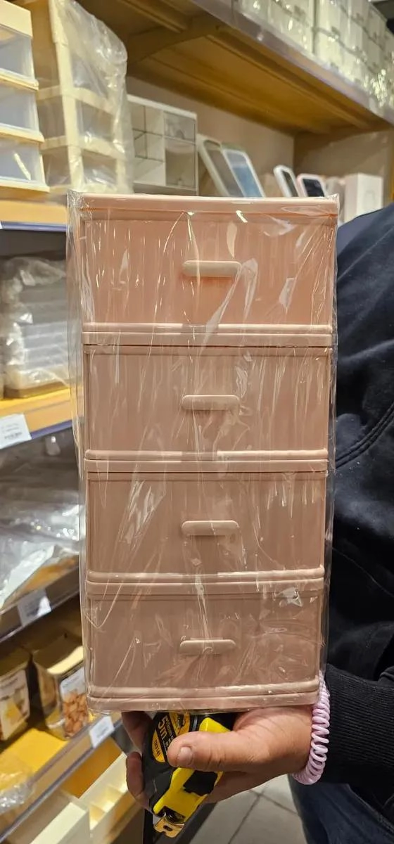 ORGANIZADOR DE ESCRITORIO DE PLASTICO CON 4 CAJONES ESPACIOSOS - 4