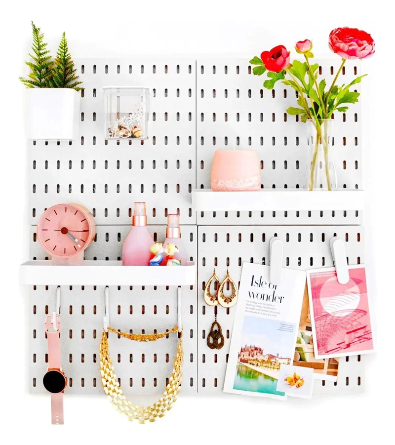 ORGANIZADOR DE ESCRITORIO MODULAR DE PARED CON 22 ACCESORIOS - 1