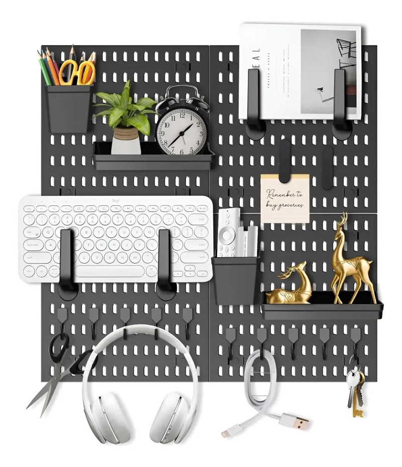 ORGANIZADOR DE ESCRITORIO MODULAR DE PARED CON 22 ACCESORIOS - 2