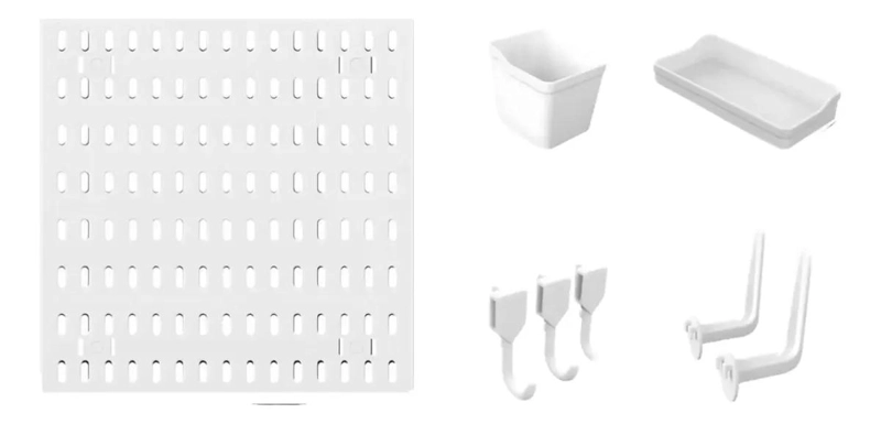 ORGANIZADOR DE ESCRITORIO MODULAR DE PARED CON 22 ACCESORIOS - 3