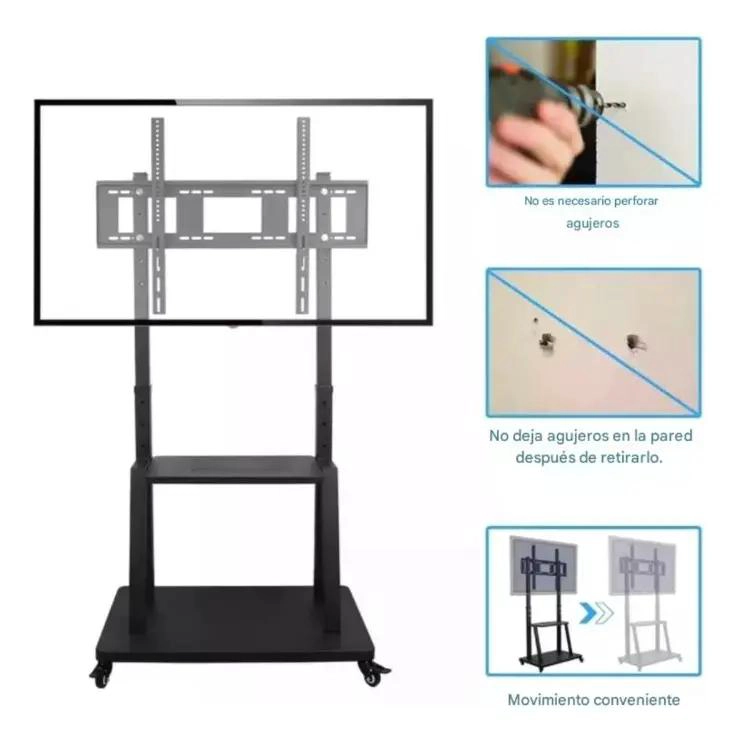 SOPORTE PEDESTAL MOVIL PARA TV DE 32 A 72 PULGADAS - 8