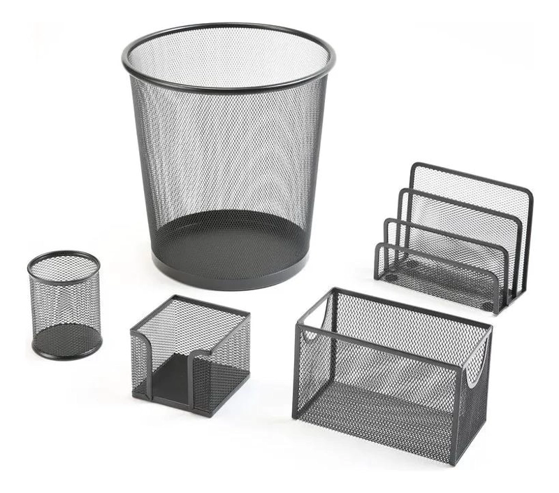 SET ORGANIZADOR DE ESCRITORIO 5 PIEZAS PARA OFICINA - 2