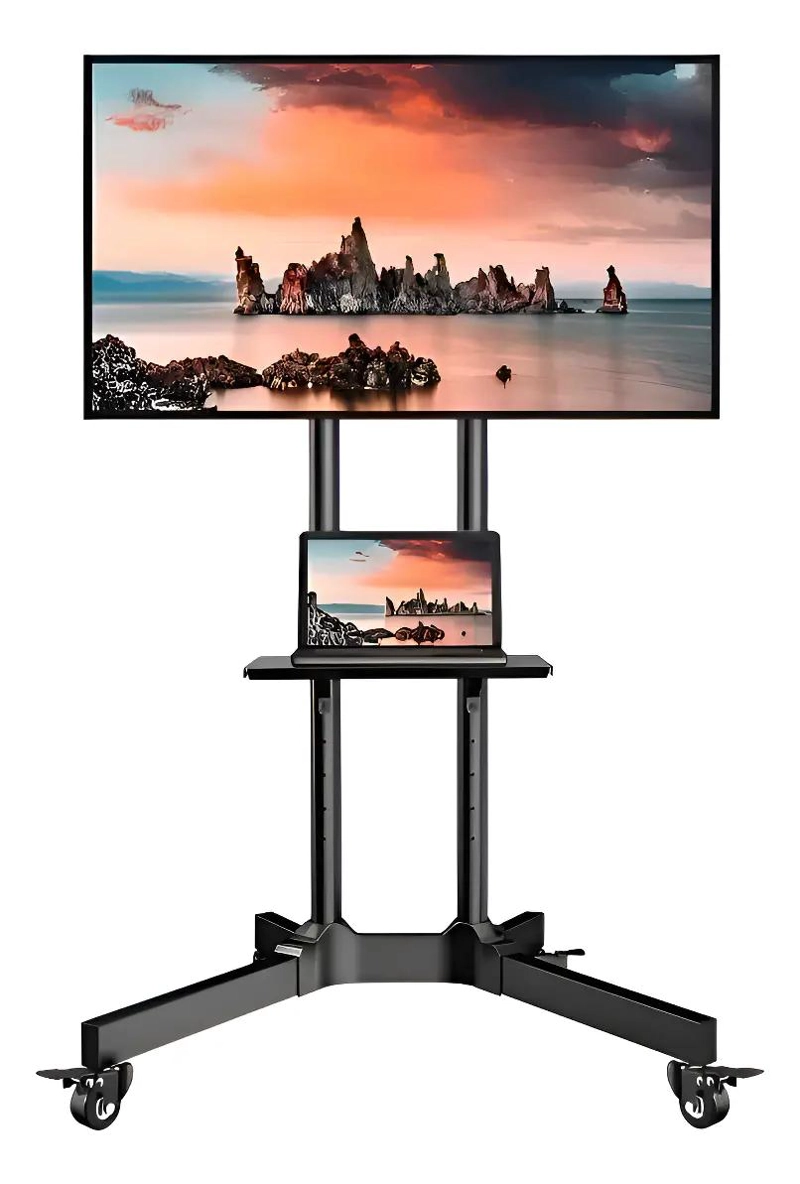 SOPORTE DE PISO PARA TV MOVIL CON RUEDAS 32-65 PULGADAS - 3