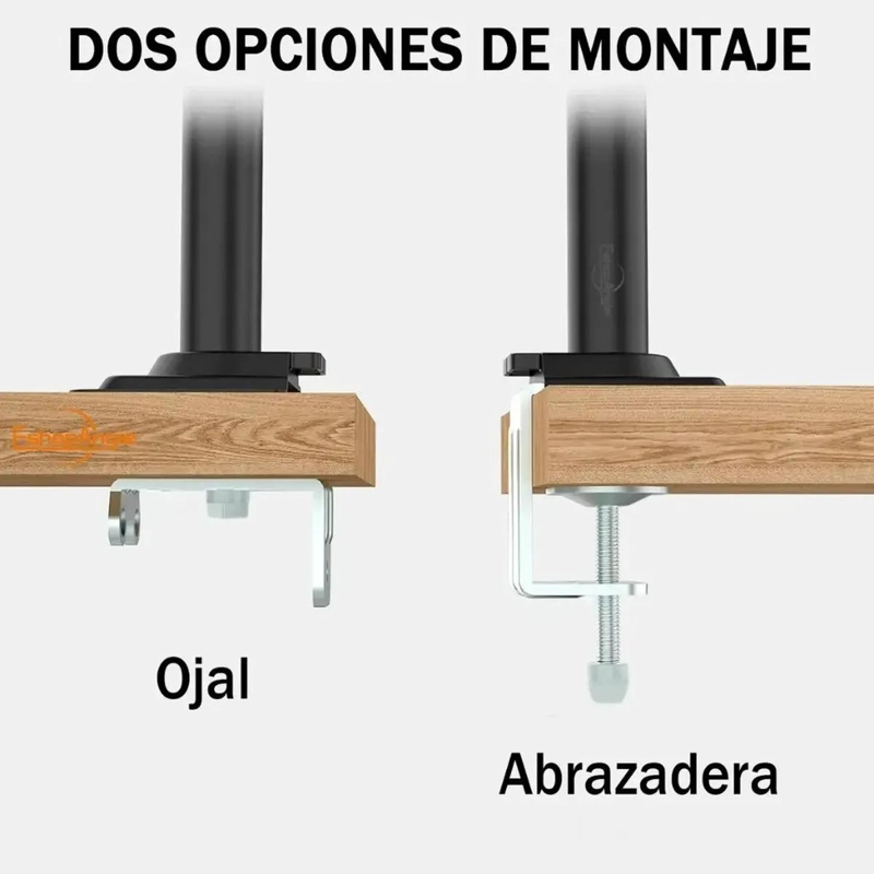 SOPORTE DOBLE PARA MONITORES DE 13 A 32 PULGADAS - 6