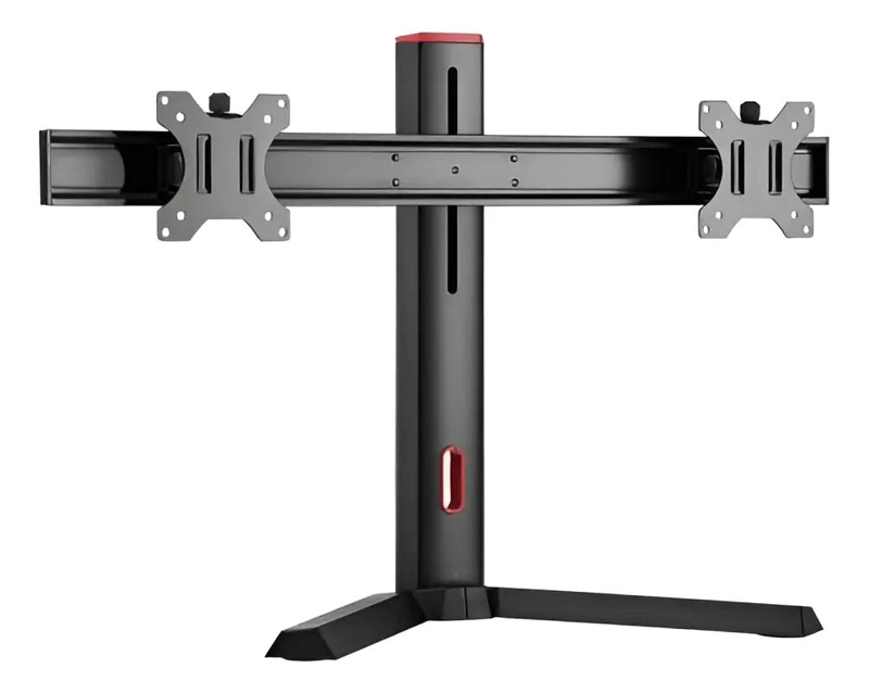 SOPORTE DOBLE PARA MONITOR DE 17 A 27 PULGADAS CON BRAZO AJUSTABLE - 1