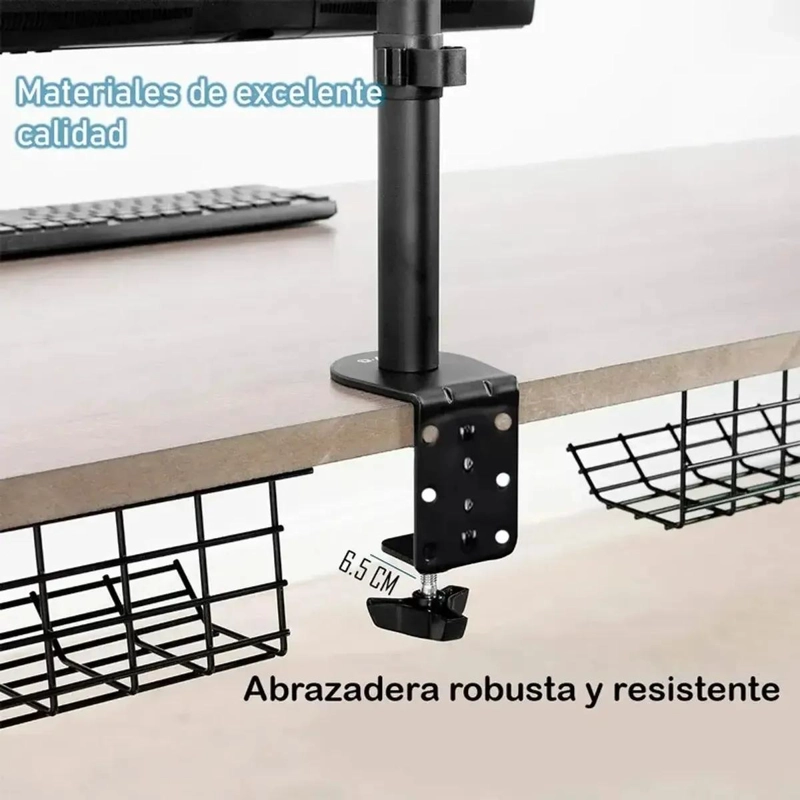 SOPORTE AJUSTABLE PARA DOS MONITORES DE 15 A 30 PULGADAS - 2