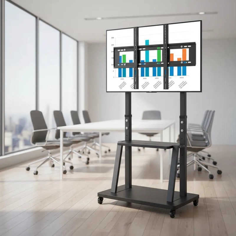 SOPORTE MOVIL PARA TV DE 32 A 70 PULGADAS CON RUEDAS - 10