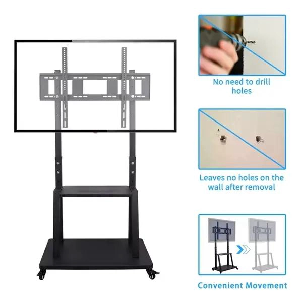 SOPORTE MOVIL PARA TV DE 32 A 70 PULGADAS CON RUEDAS - 5