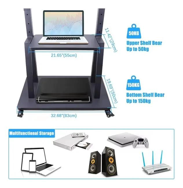 SOPORTE MOVIL PARA TV DE 32 A 70 PULGADAS CON RUEDAS - 6