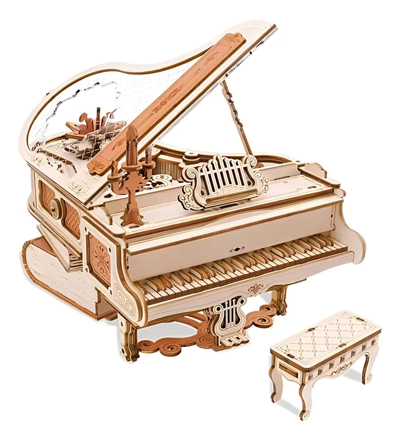 ROMPECABEZAS 3D DE MADERA PIANO MAGICO PARA ARMAR - 1