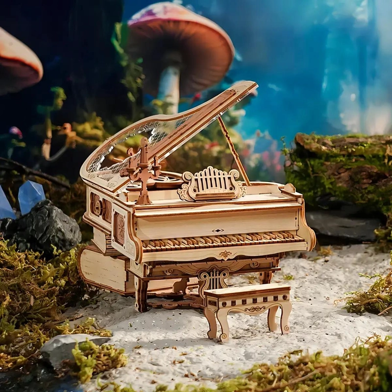 ROMPECABEZAS 3D DE MADERA PIANO MAGICO PARA ARMAR - 4