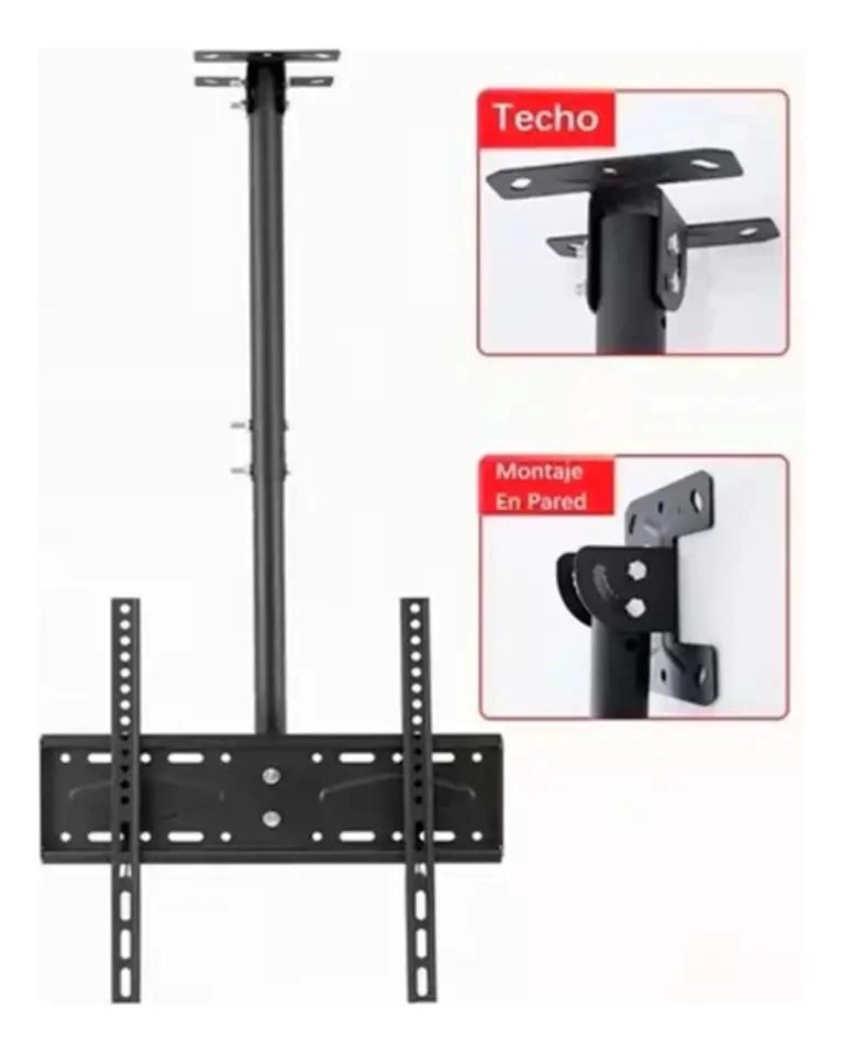 SOPORTE DE TECHO PARA TV INCLINABLE Y GIRATORIO DE 26 A 60 PULGADAS - 2