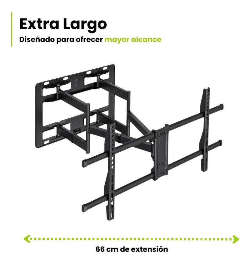 SOPORTE DE PARED PARA TV CON BRAZO DOBLE DE 66CM - 3
