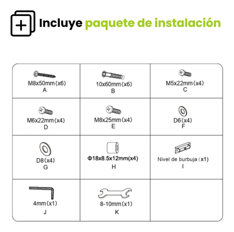 SOPORTE DE PARED PARA TV CON BRAZO DOBLE DE 66CM - 6