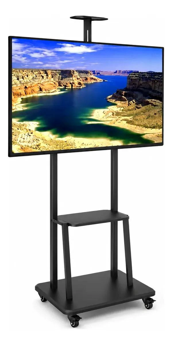 SOPORTE PEDESTAL MOVIL PARA TV DE 32 A 75 PULGADAS CON RUEDAS - 2