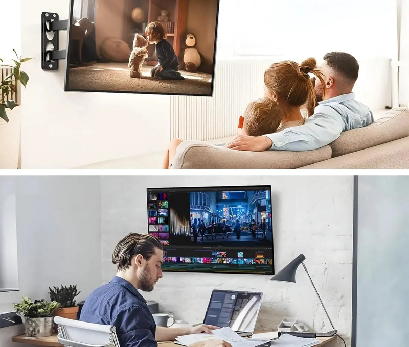 SOPORTE DE PARED PARA TELEVISOR CON BRAZO EXTENSIBLE 14-42 PULGADAS - 7