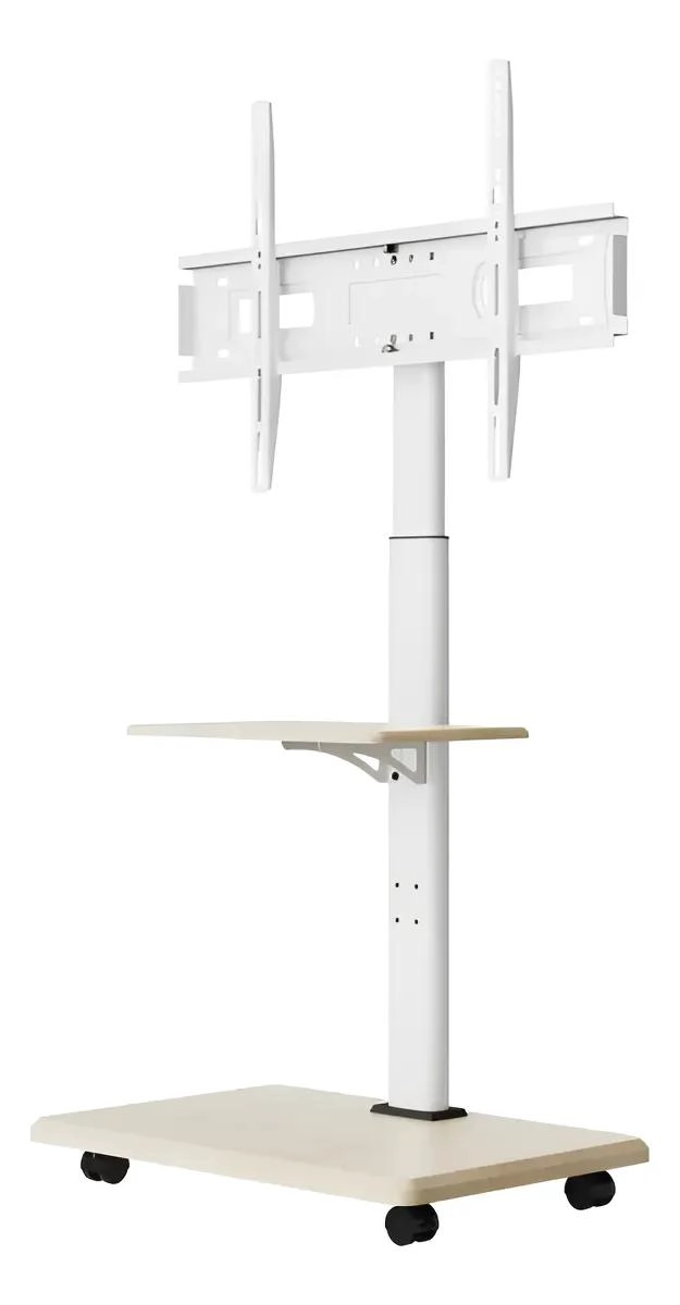 SOPORTE MOVIL PARA TV CON RUEDAS Y ESTANTES AJUSTABLES - 3