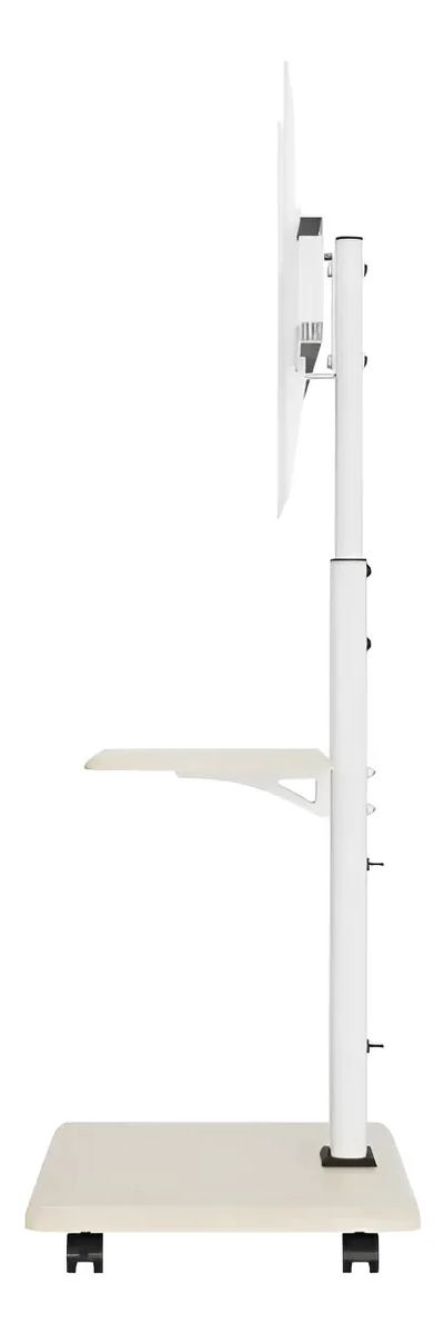 SOPORTE MOVIL PARA TV CON RUEDAS Y ESTANTES AJUSTABLES - 4