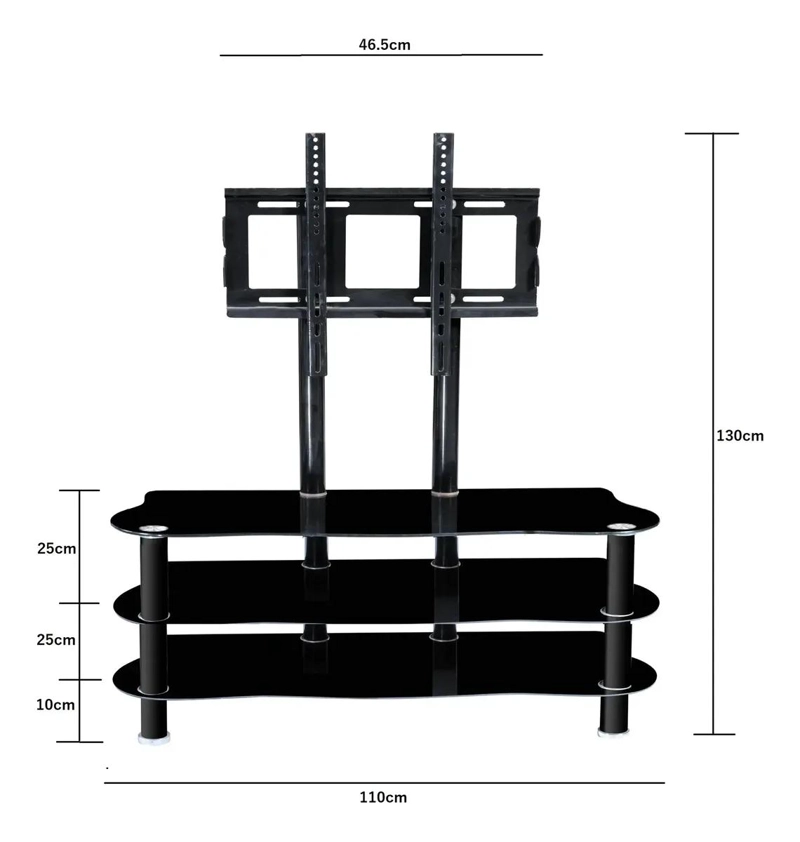SOPORTE UNIVERSAL PARA TELEVISORES DE 21 A 50 PULGADAS CON ESTANTES - 4
