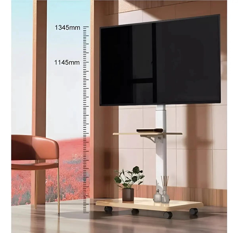 SOPORTE MOVIL PARA TV CON RUEDAS Y BASE PEDESTAL DE 32 A 70 PULGADAS - 3