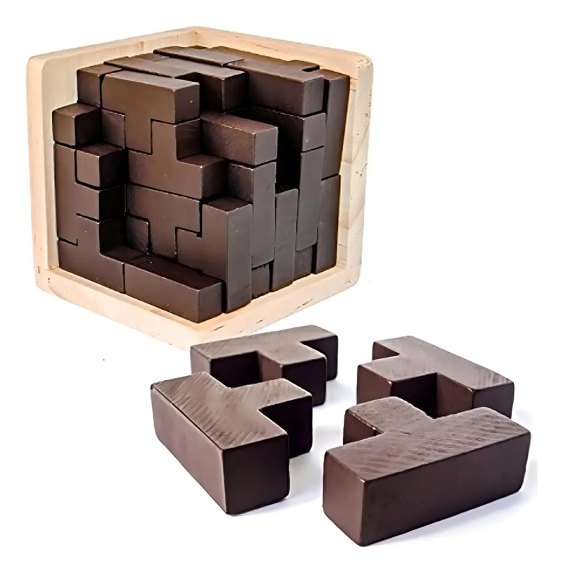 ROMPECABEZAS 3D DE MADERA PARA DESARROLLAR LA CREATIVIDAD - 1
