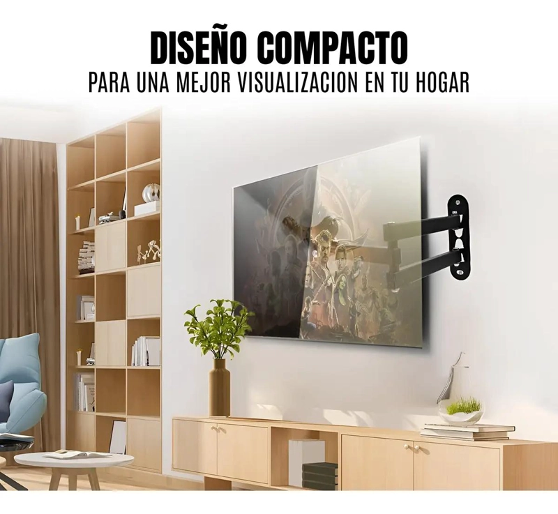 SOPORTE DE PARED RETRACTIL PARA TV DE 14 A 42 PULGADAS - 6