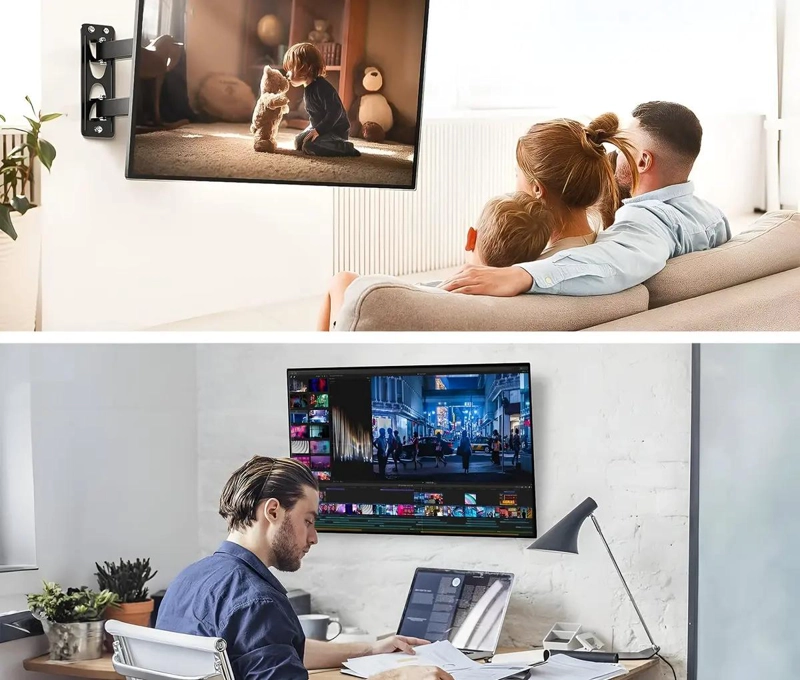 SOPORTE DE PARED RETRACTIL PARA TV DE 14 A 42 PULGADAS - 7