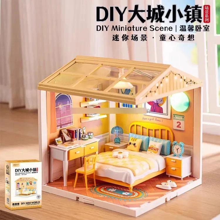 BAÑO EN MINIATURA DIY CON ILUMINACION Y ACCESORIOS DETALLADOS - 3