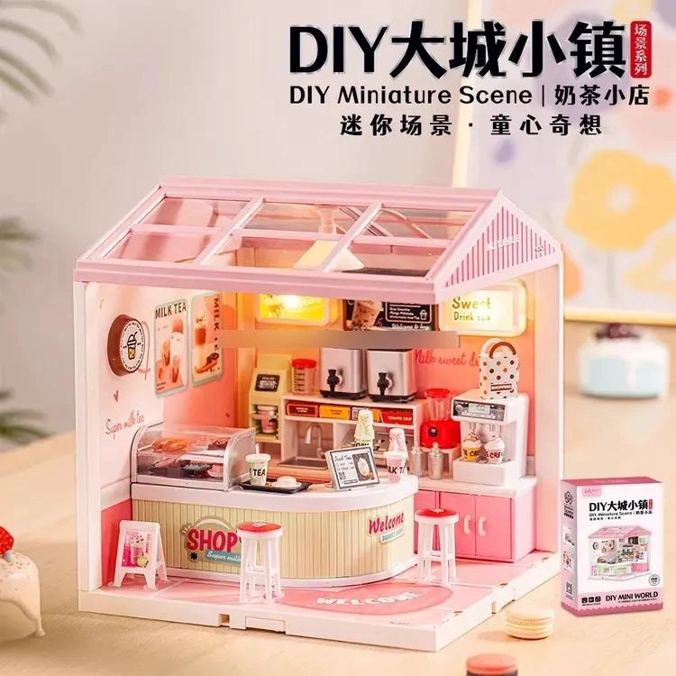 BAÑO EN MINIATURA DIY CON ILUMINACION Y ACCESORIOS DETALLADOS - 4